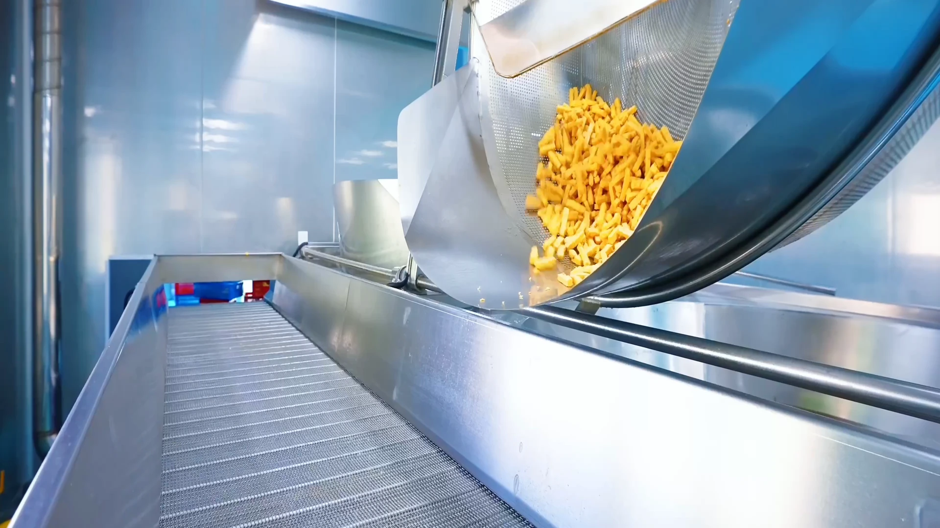 High-temperature tofu frying process